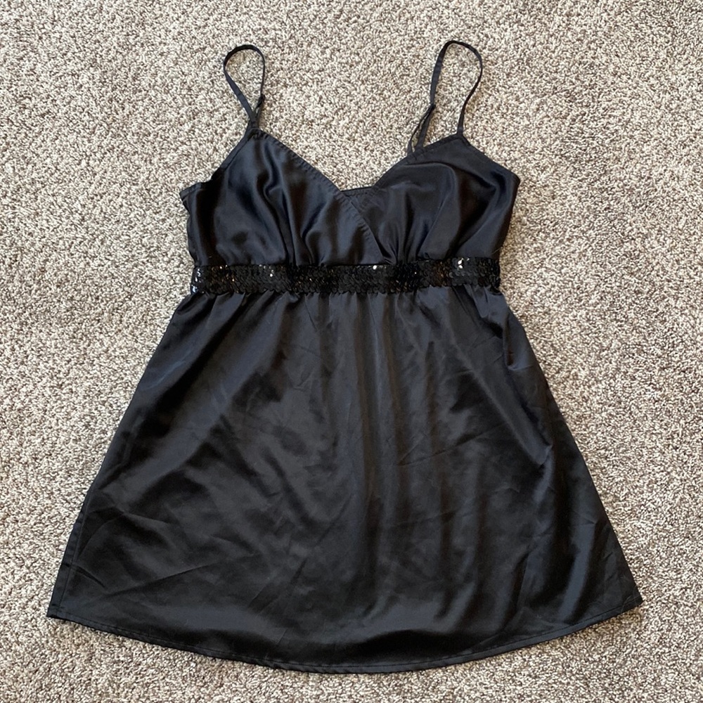 Express women’s size S silk top with sequin under bust